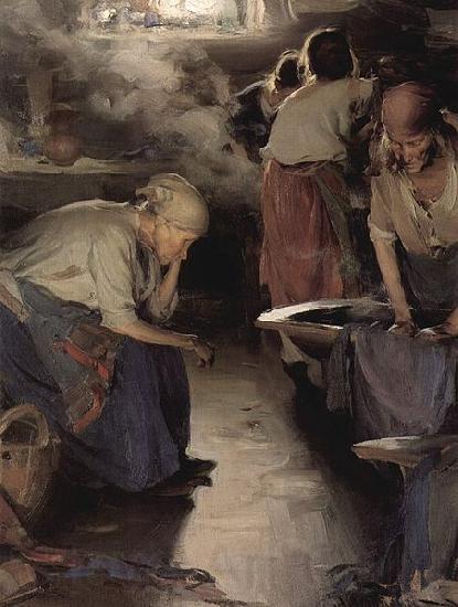 Ilja Jefimowitsch Repin The Washer Women Spain oil painting art